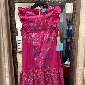 CeCe Fuchsia Floral Kids Dress